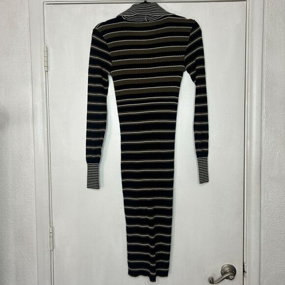 NEW Free People Vista Cardi Striped Midi Sweater Dress Button Front Size XS - Picture 5 of 11